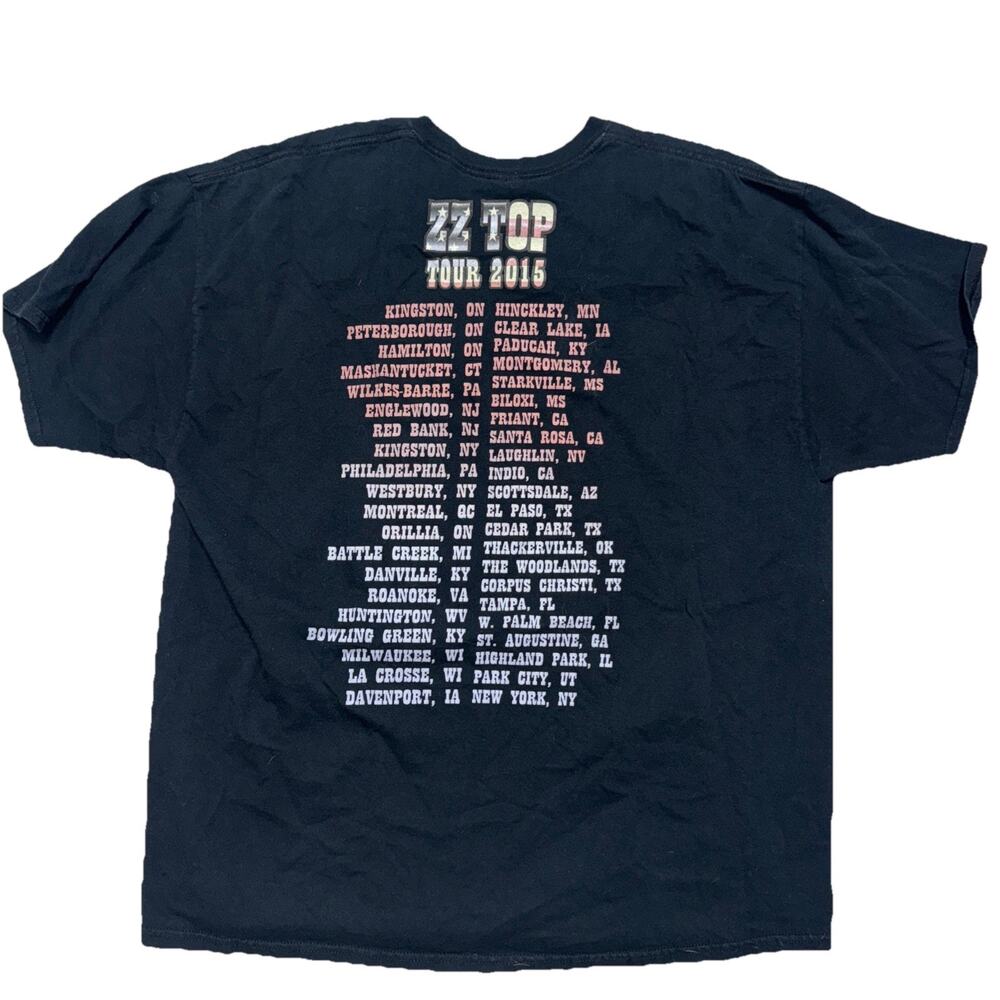 ZZ Top Band Tour Tee - USA ZZ Top Band Photo 2015 Shirt 2XL (x13)